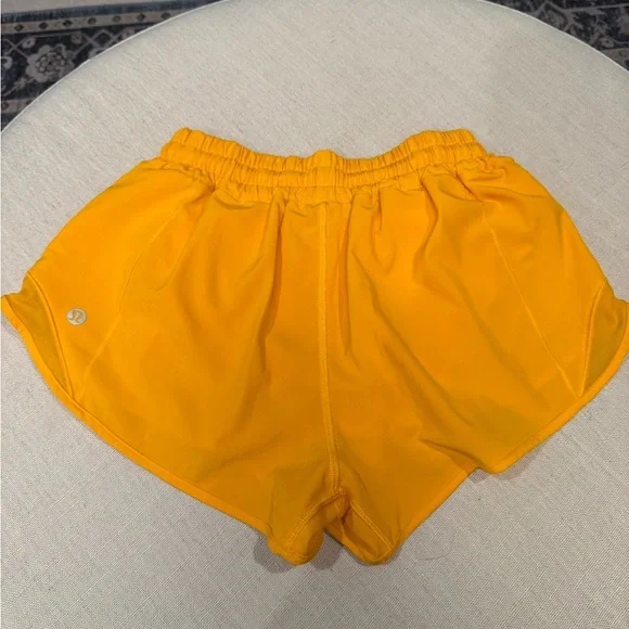 Lululemon Athletica Orange Hotty Hot Athletic Shorts - Picture 2 of 4